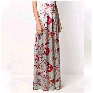 Faith Connexion Silk Basque Floral Printed Palazzo Pants Button High Waisted